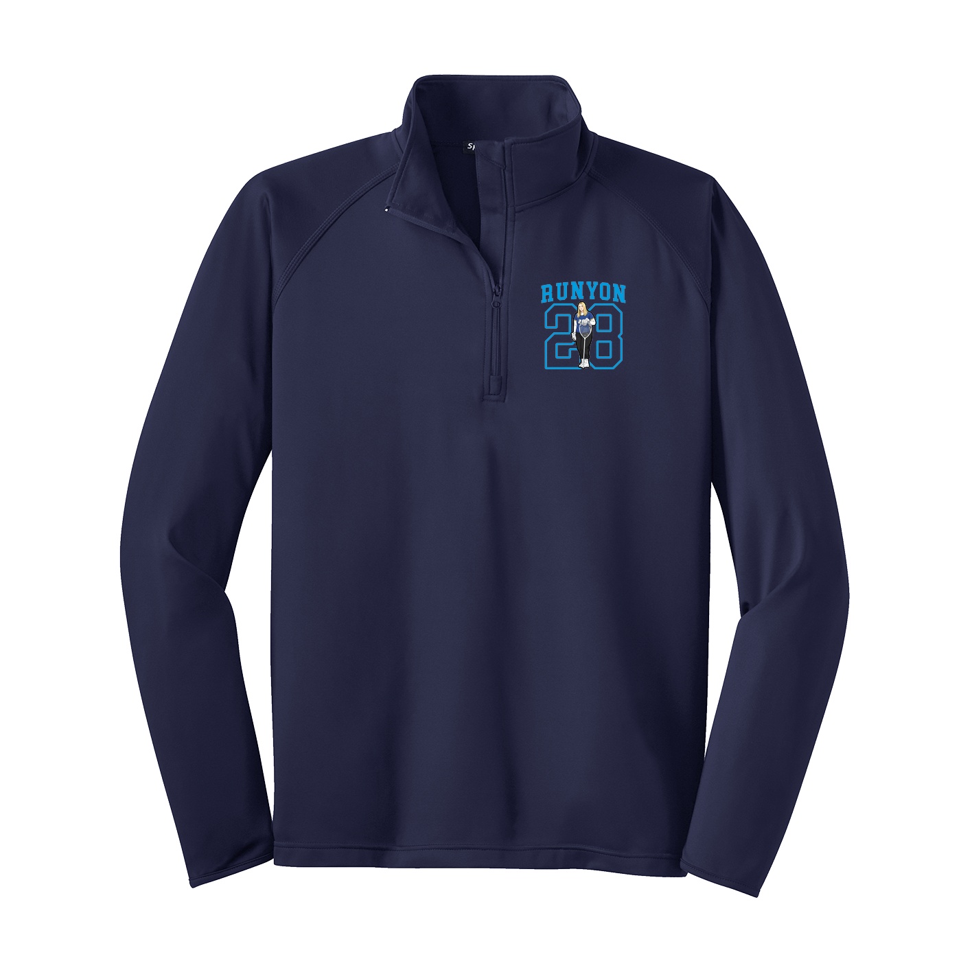 Q-Zip Pullover — Shirsey in Navy