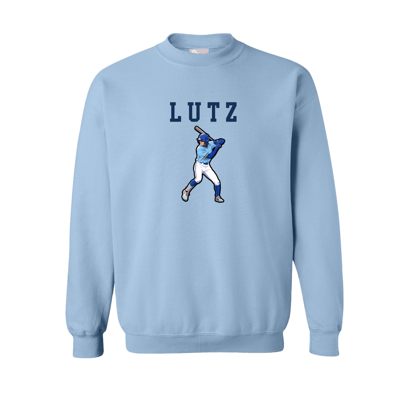 Fleece Crew — Shirsey in Light Blue