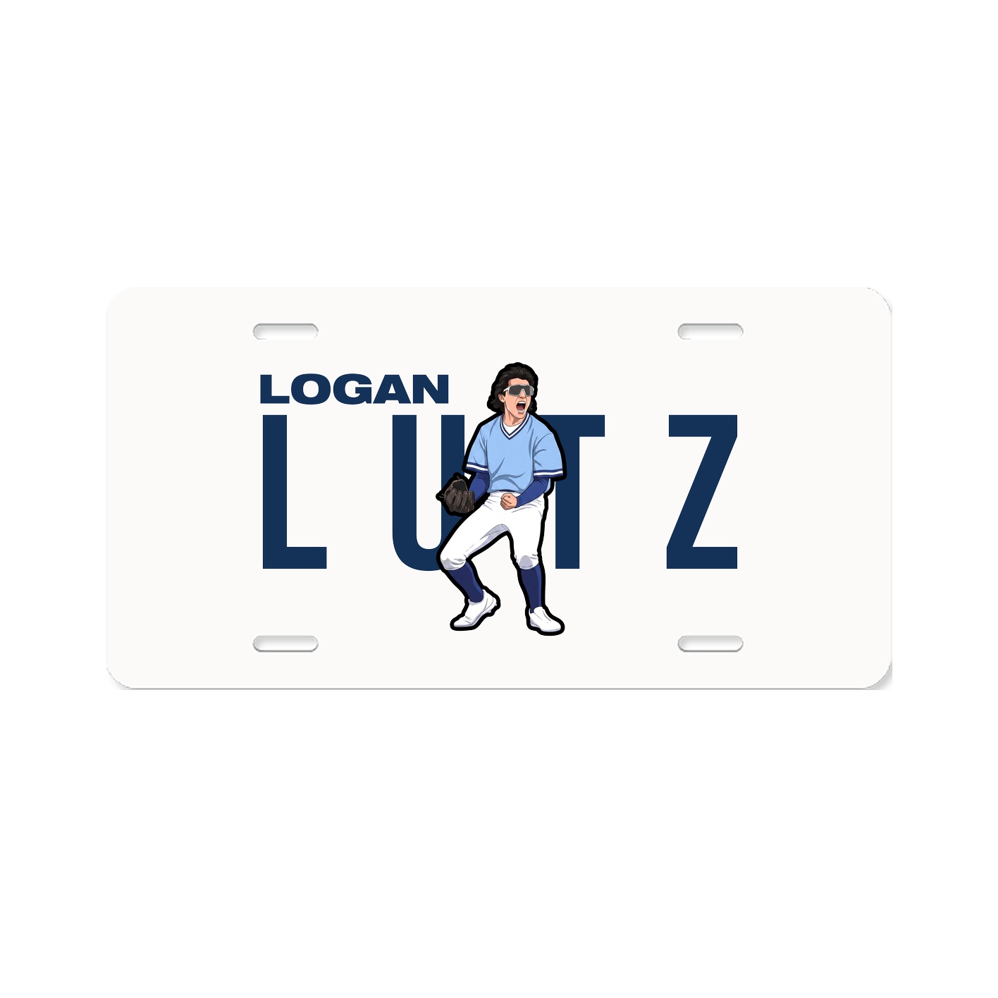 License Plate — Player Name in Classic