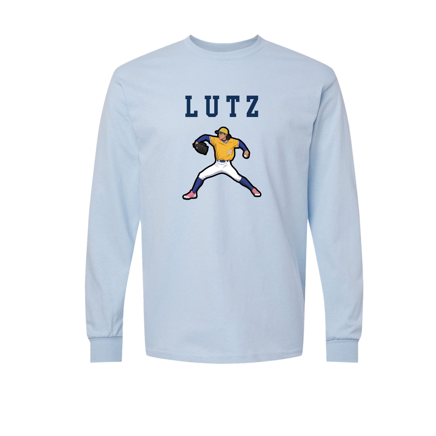 Long Sleeve Tee — Shirsey in Light Blue