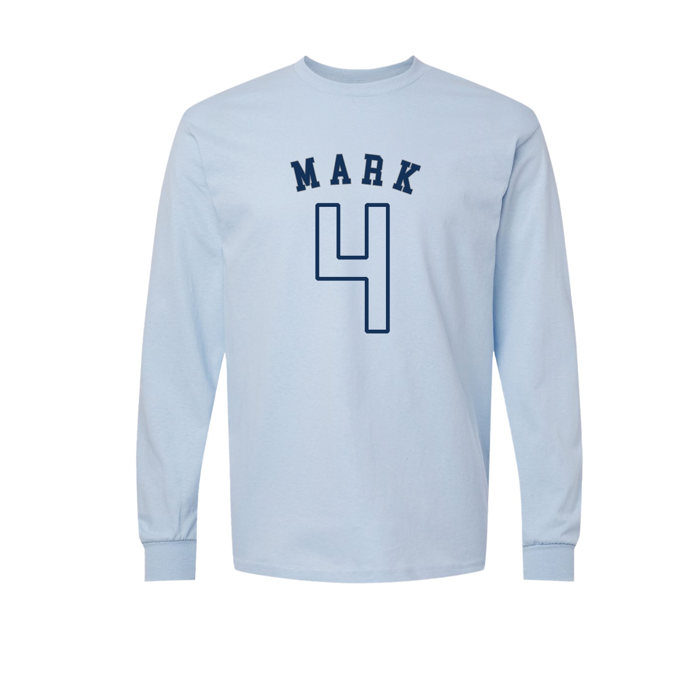 Long Sleeve Tee — Shirsey Arch in Light Blue