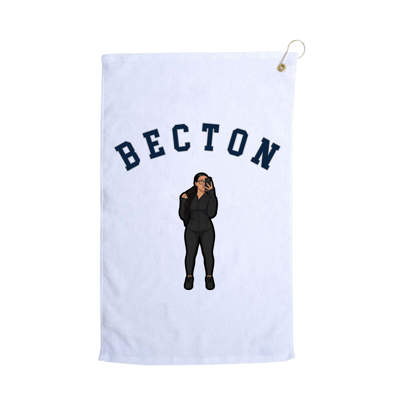 Golf Towel — Shirsey Arch in White