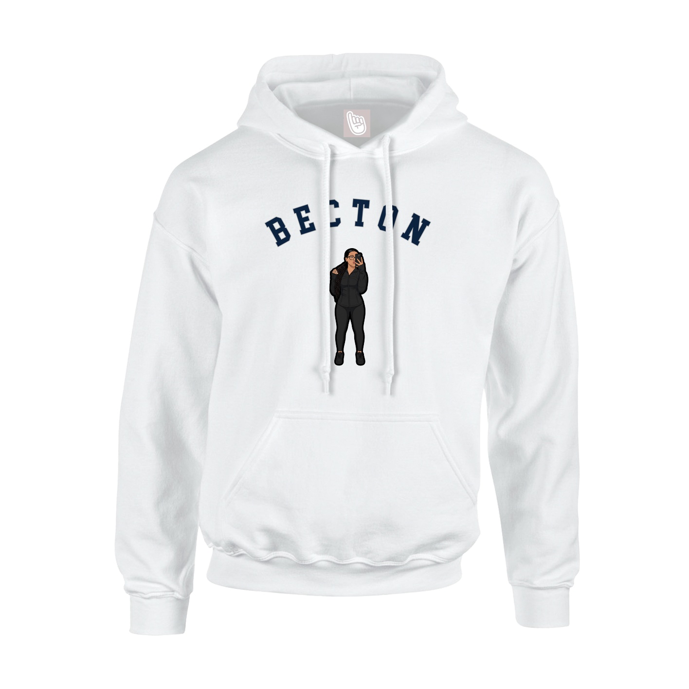 Hoodie — Shirsey Arch in White