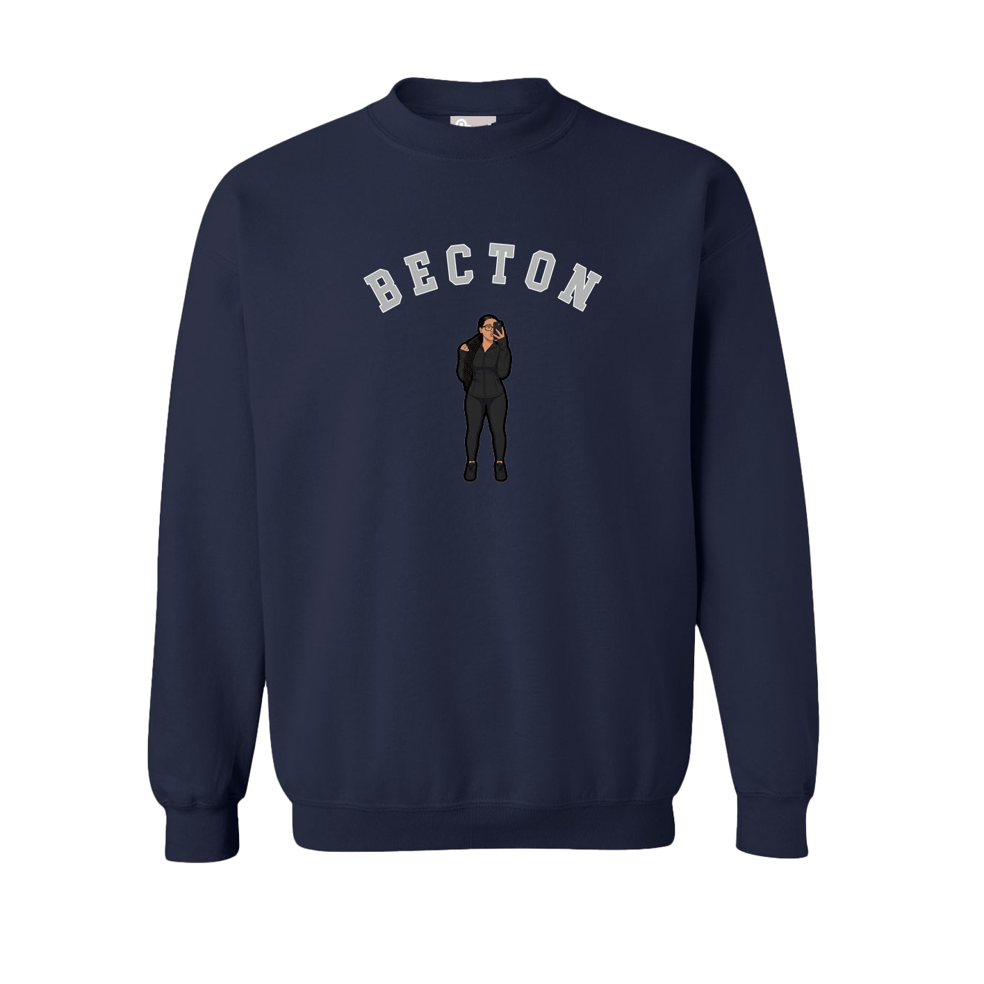 Fleece Crew — Shirsey Arch in Navy