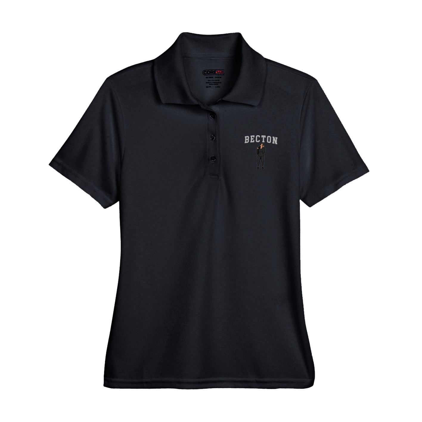 Womens Performance Polo — Shirsey in Black