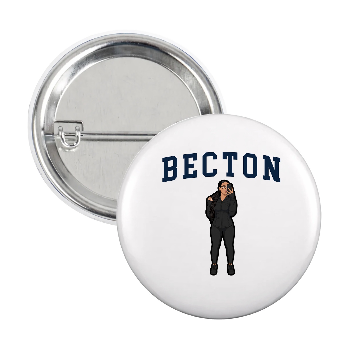 Game Day Button — Shirsey in White