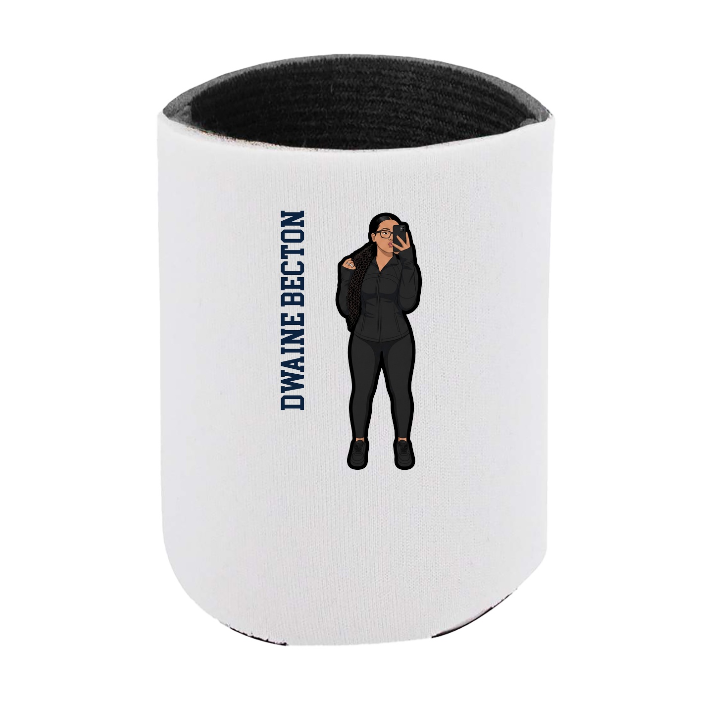 Can Holder — Name Vertical in White