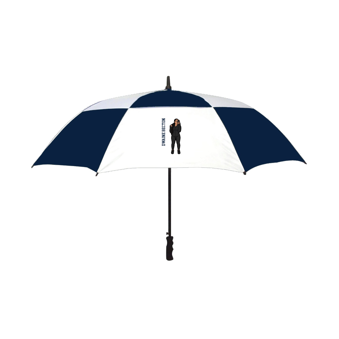 Golf Umbrella — Name Vertical in Navy