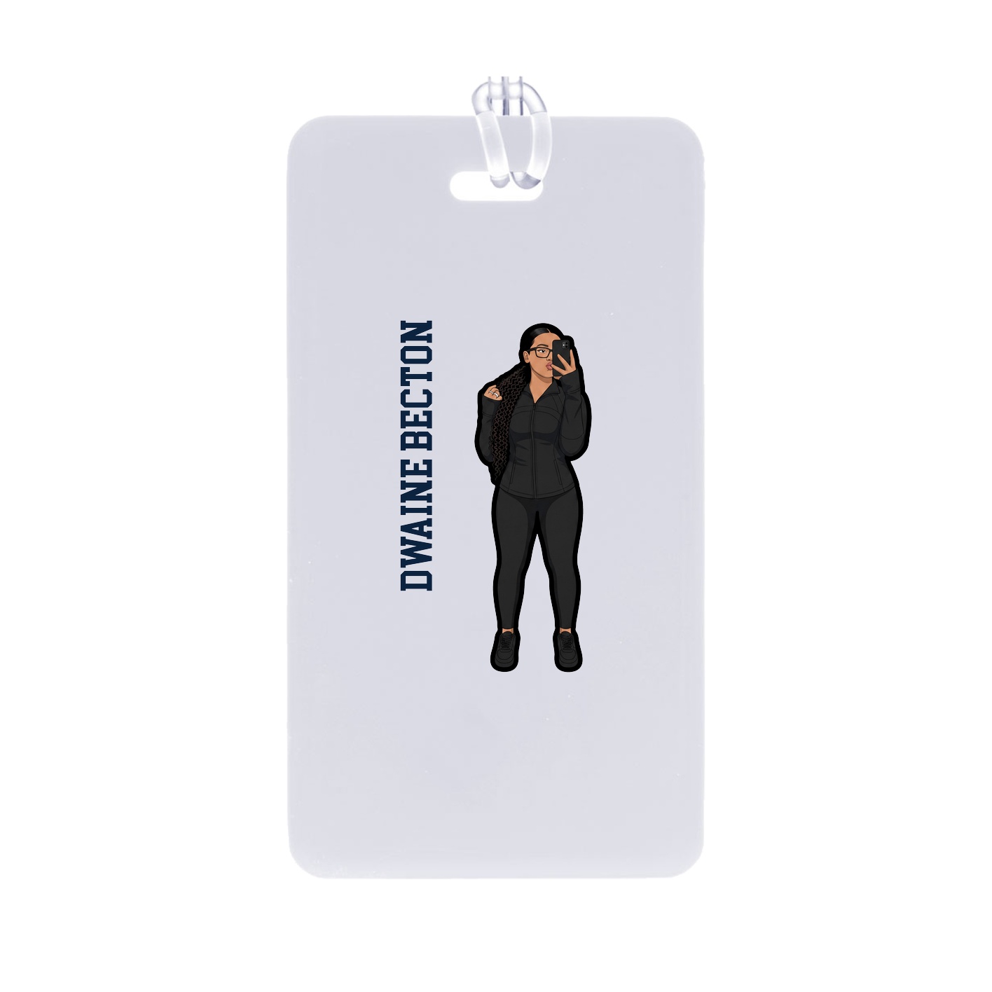 Bag Tag — Name Vertical in Classic