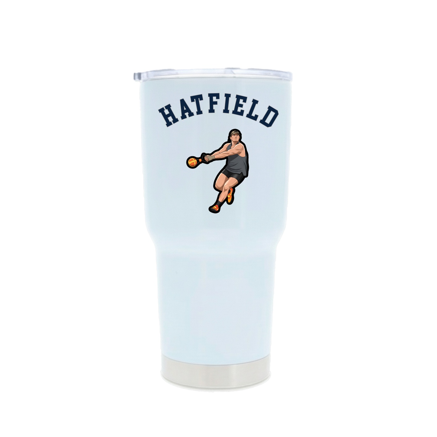 30oz Stainless Steel Tumbler — Shirsey Arch in White