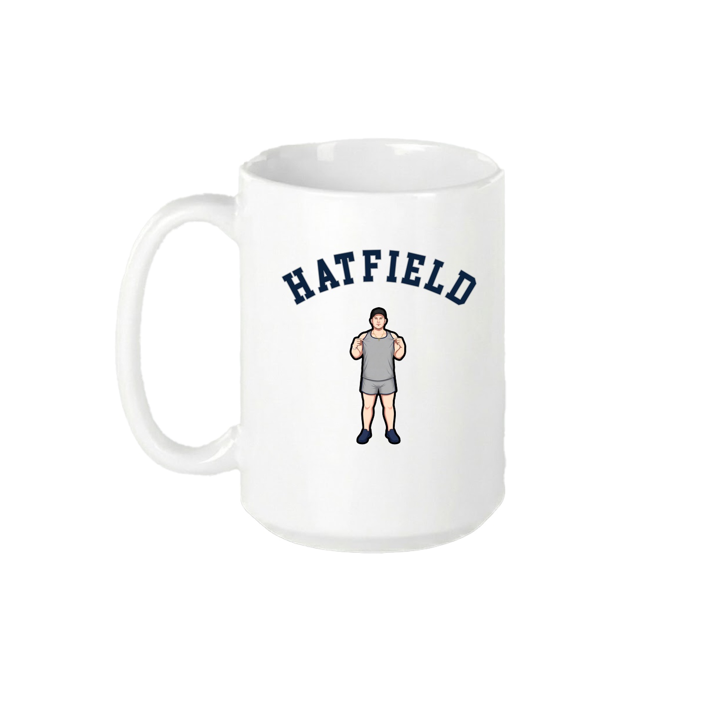 15oz Coffee Mug — Shirsey Arch in White
