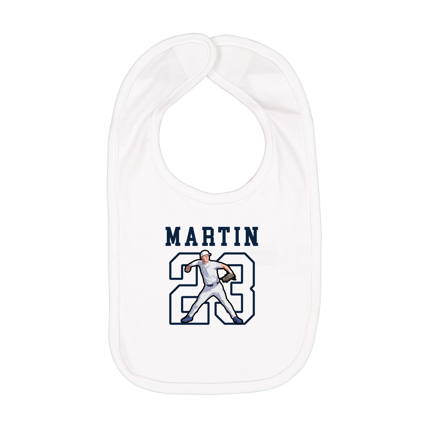 Infant Bib — Shirsey in White