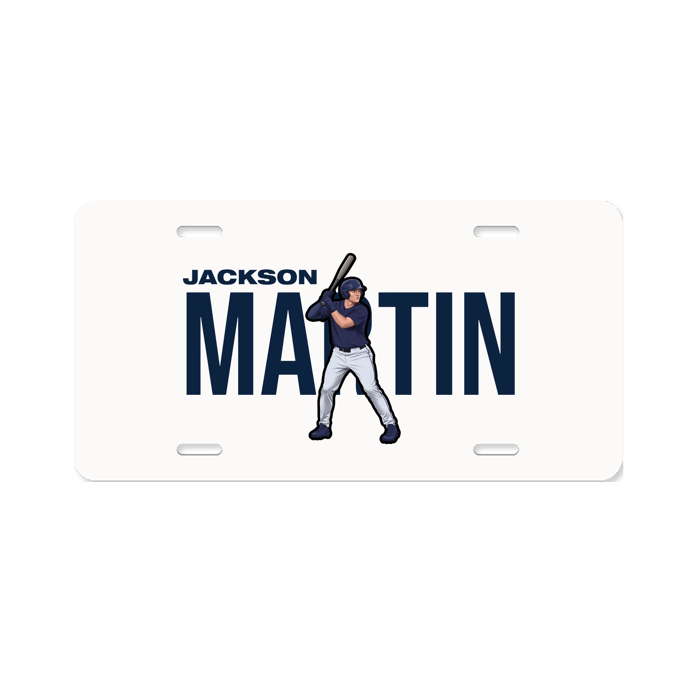 License Plate — Player Name in Classic