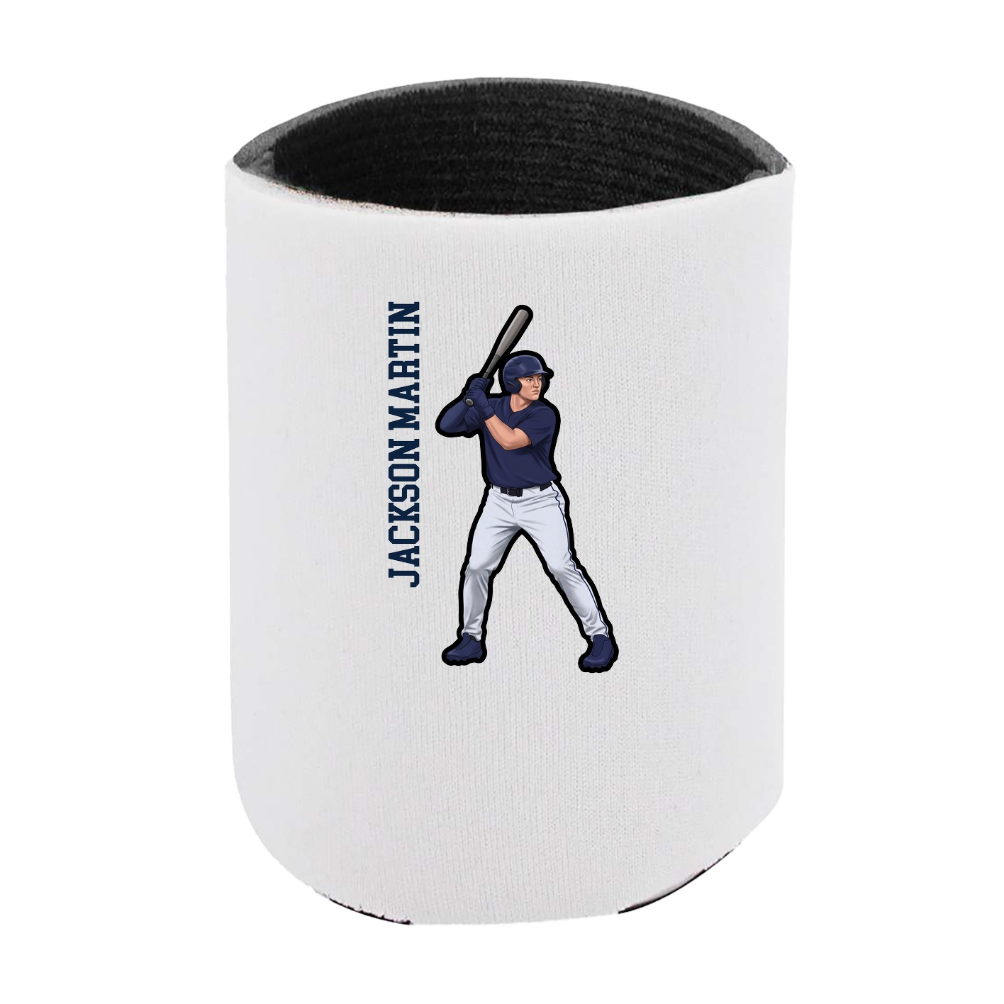 Can Holder — Name Vertical in White
