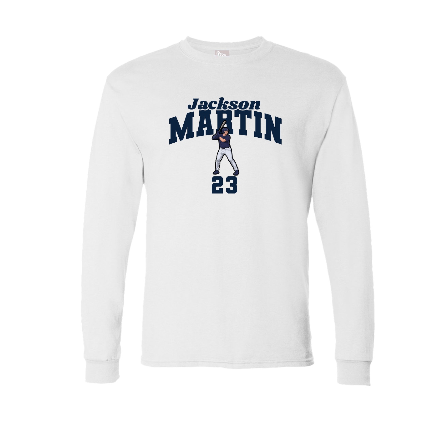 Long Sleeve Tee — Signature Arch in White