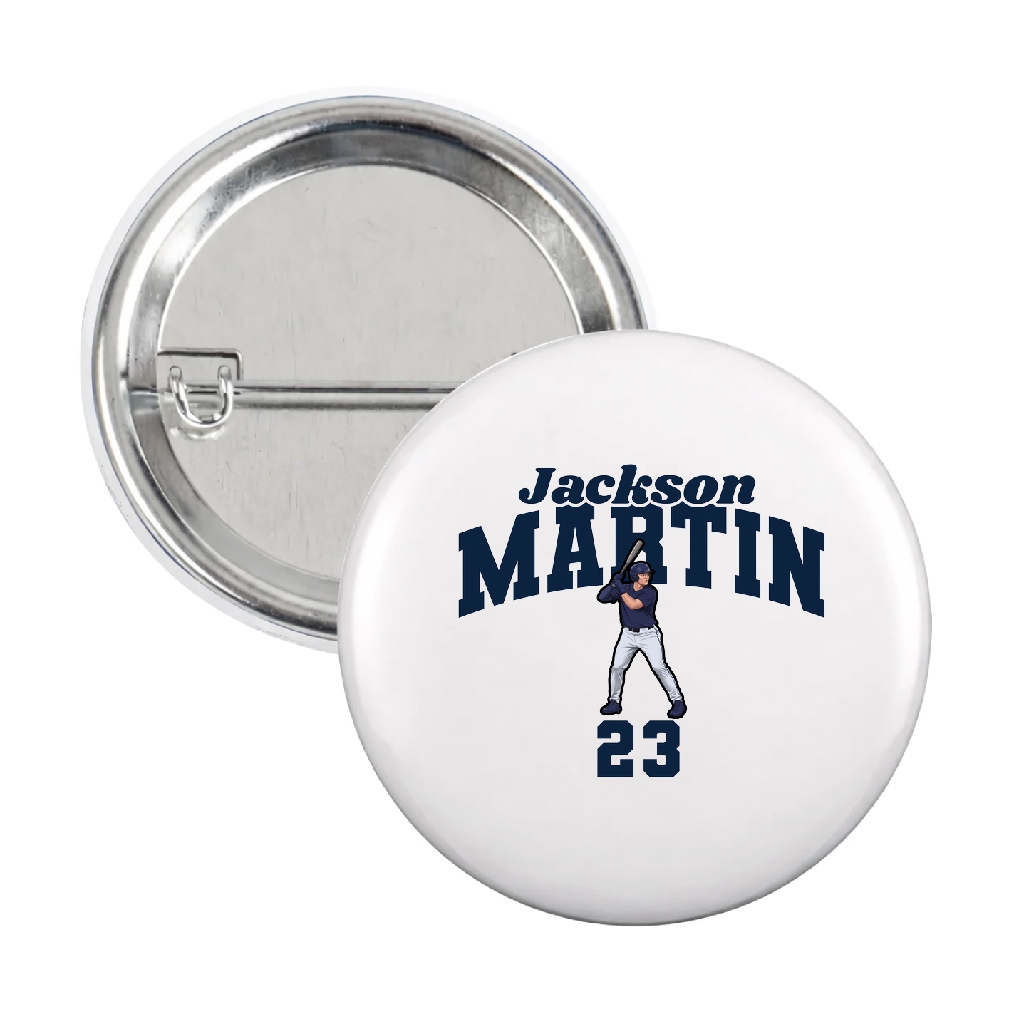 Game Day Button — Signature Arch in White