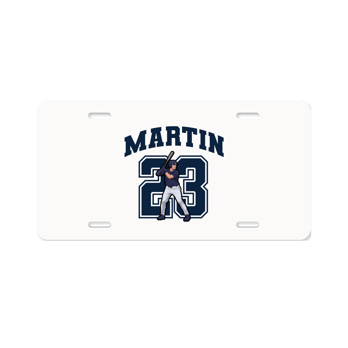 License Plate — Number in Classic
