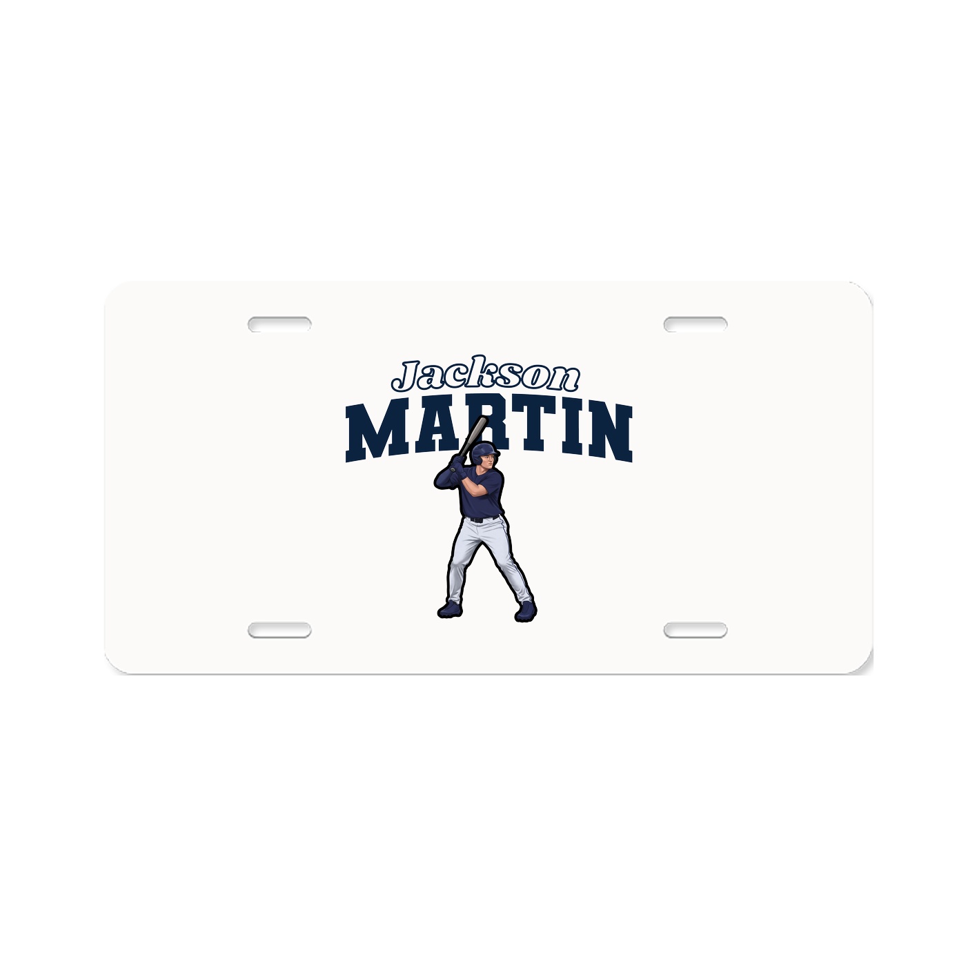License Plate — Name Arch in Classic