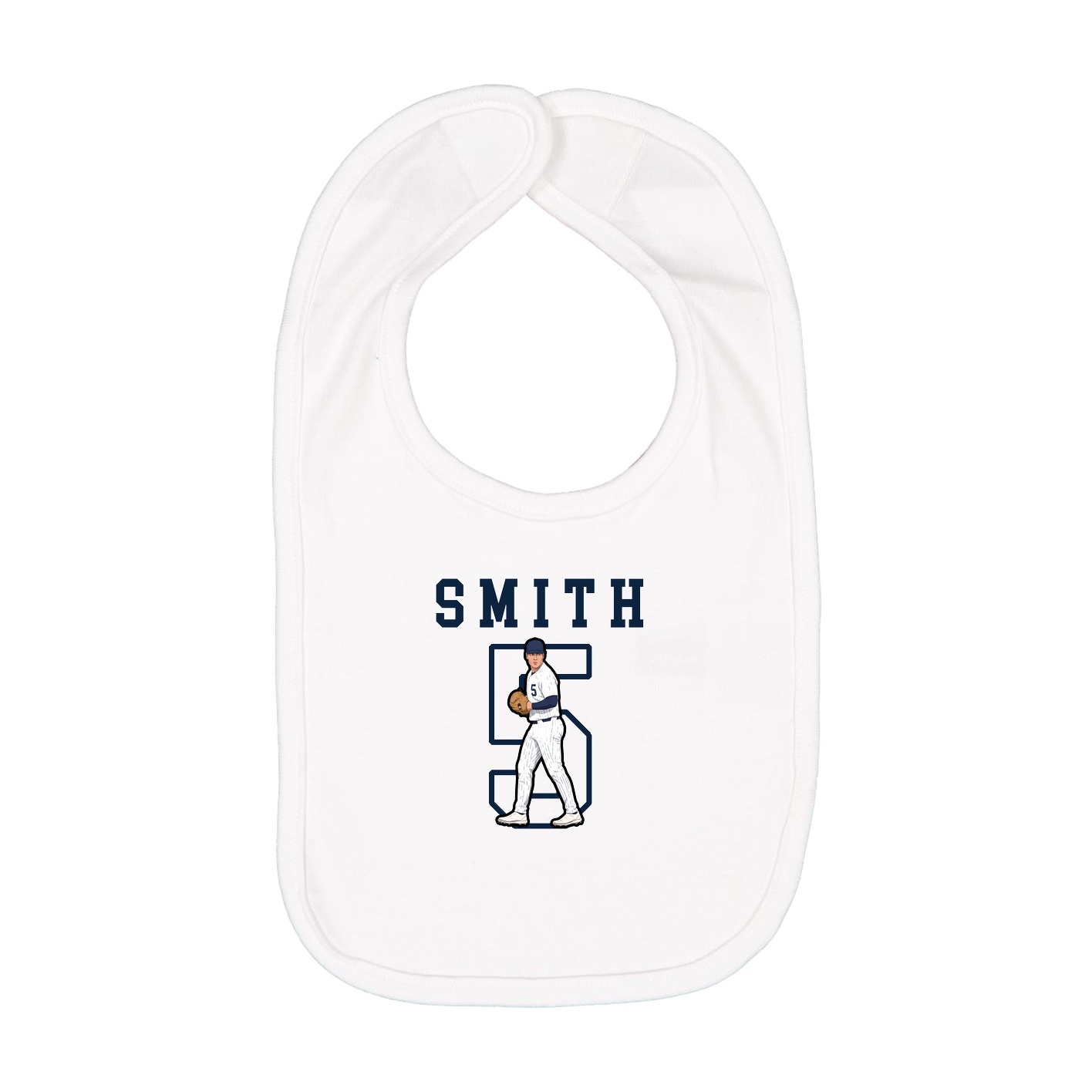 Infant Bib — Shirsey in White