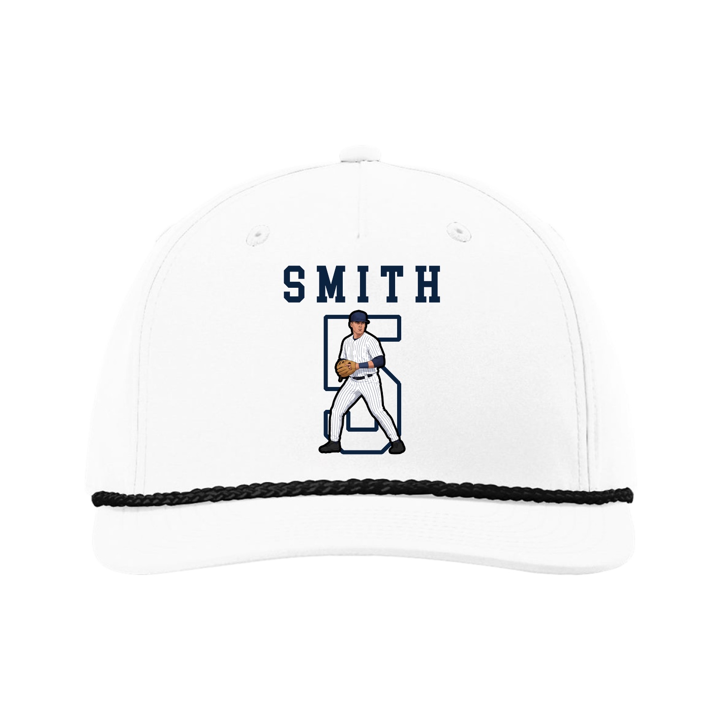 Five-Panel Classic Rope Cap — Shirsey in White