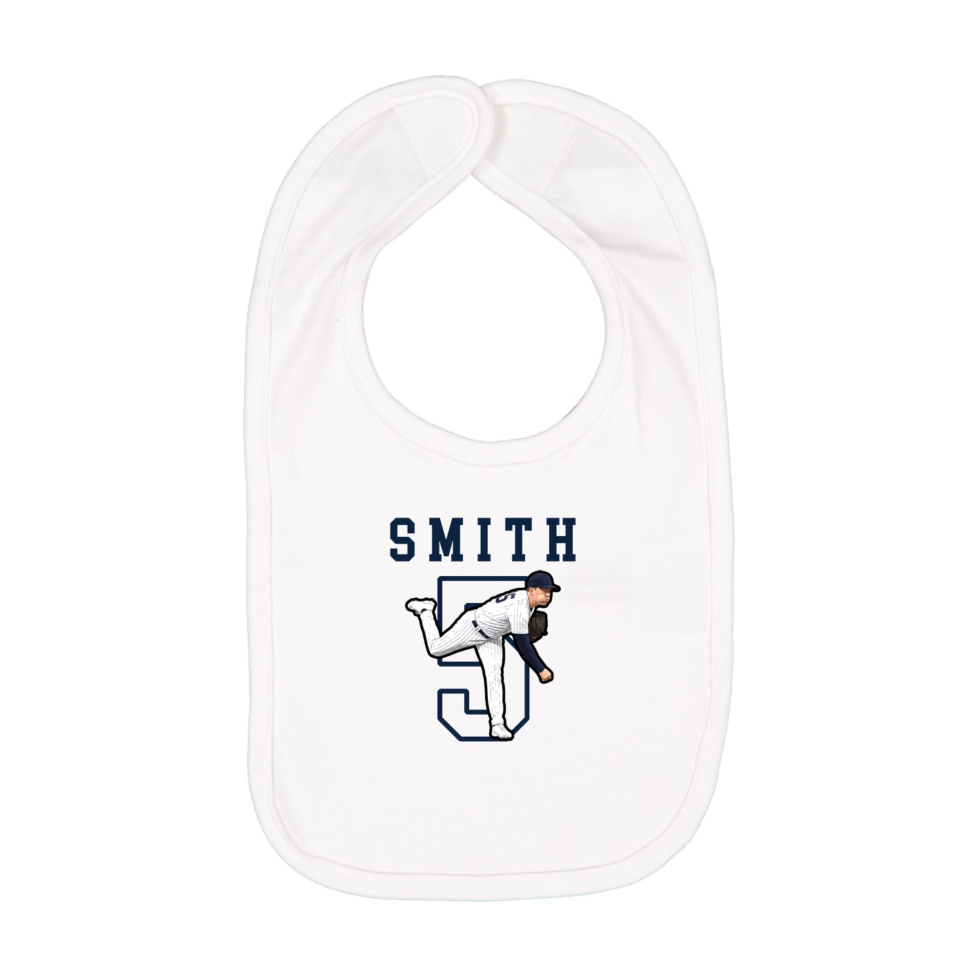 Infant Bib — Shirsey in White