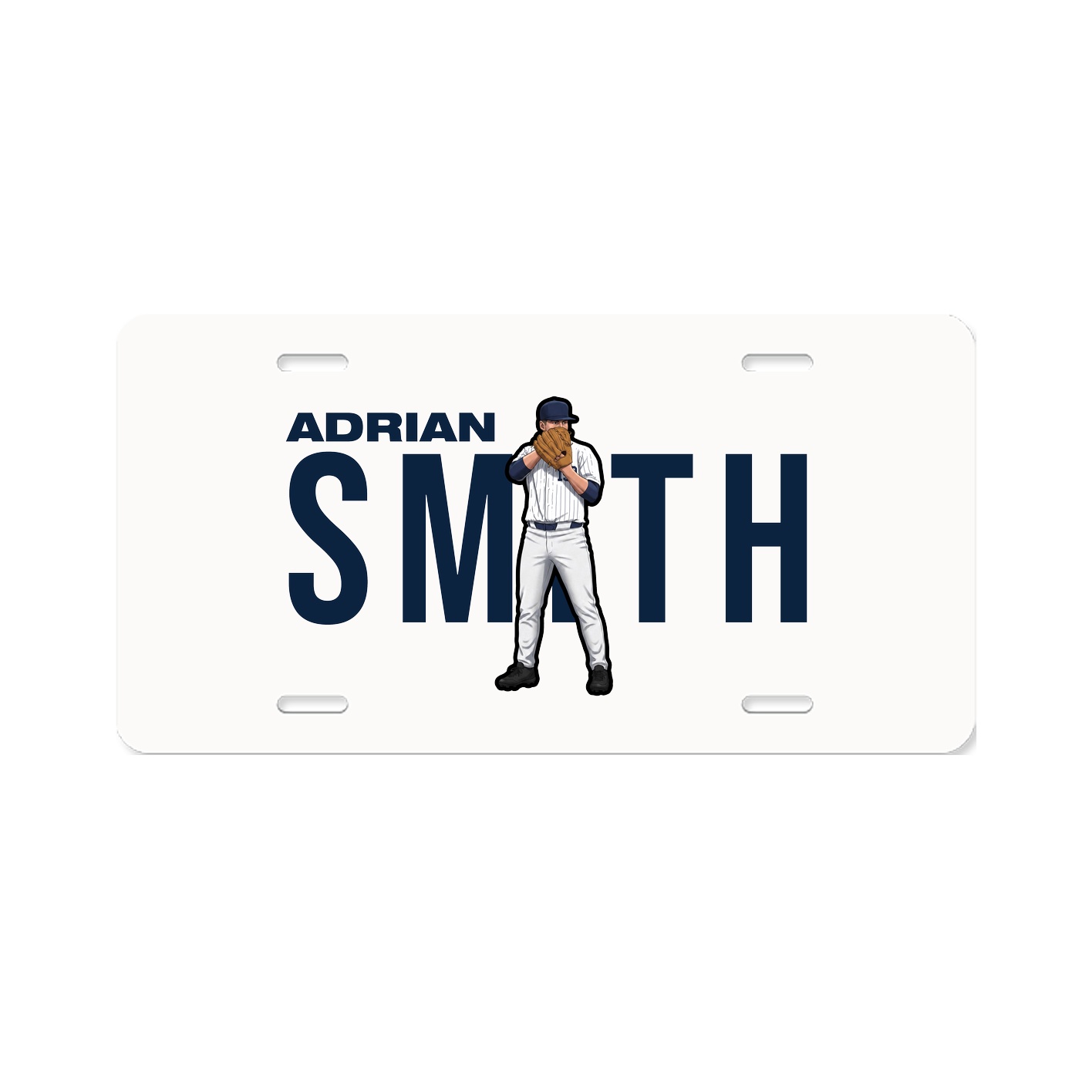 License Plate — Player Name in Classic