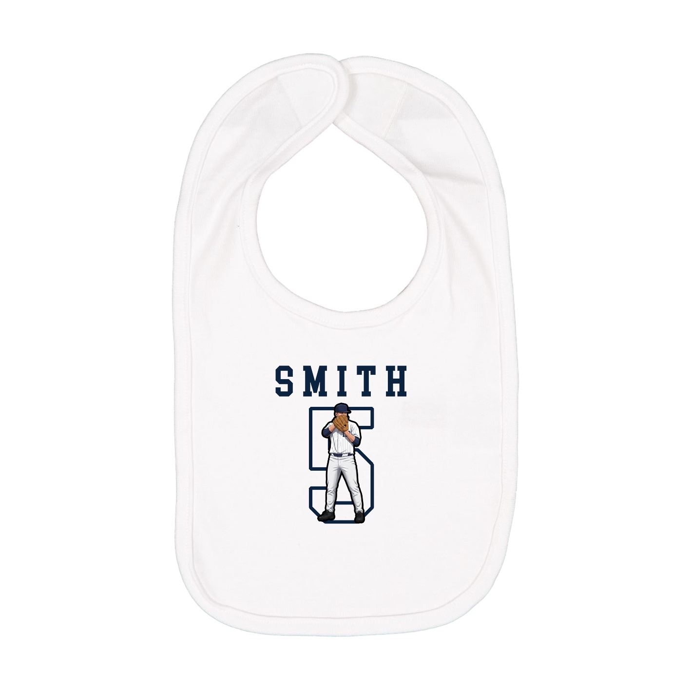 Infant Bib — Shirsey in White