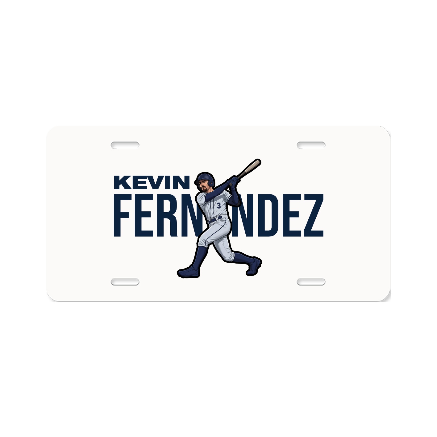 License Plate — Player Name in Classic