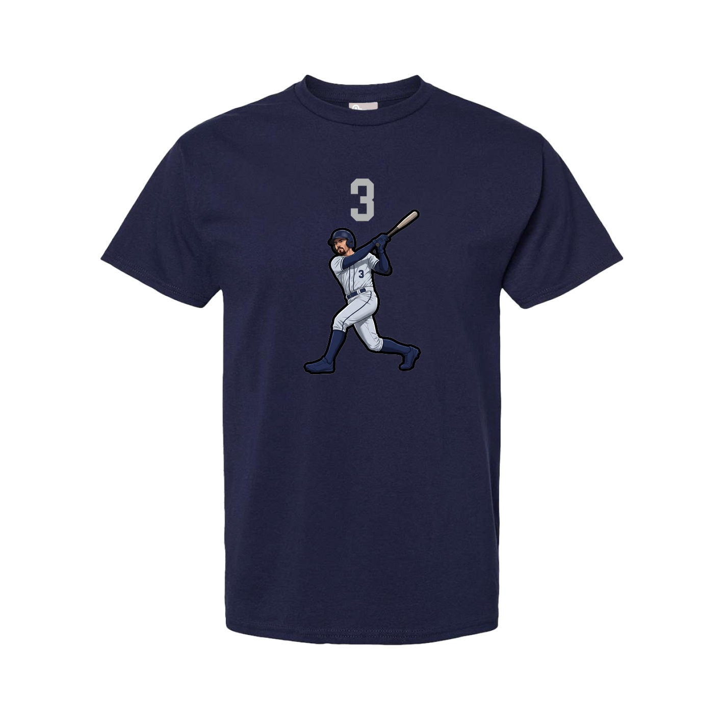 Youth Tee — Number Top in Navy
