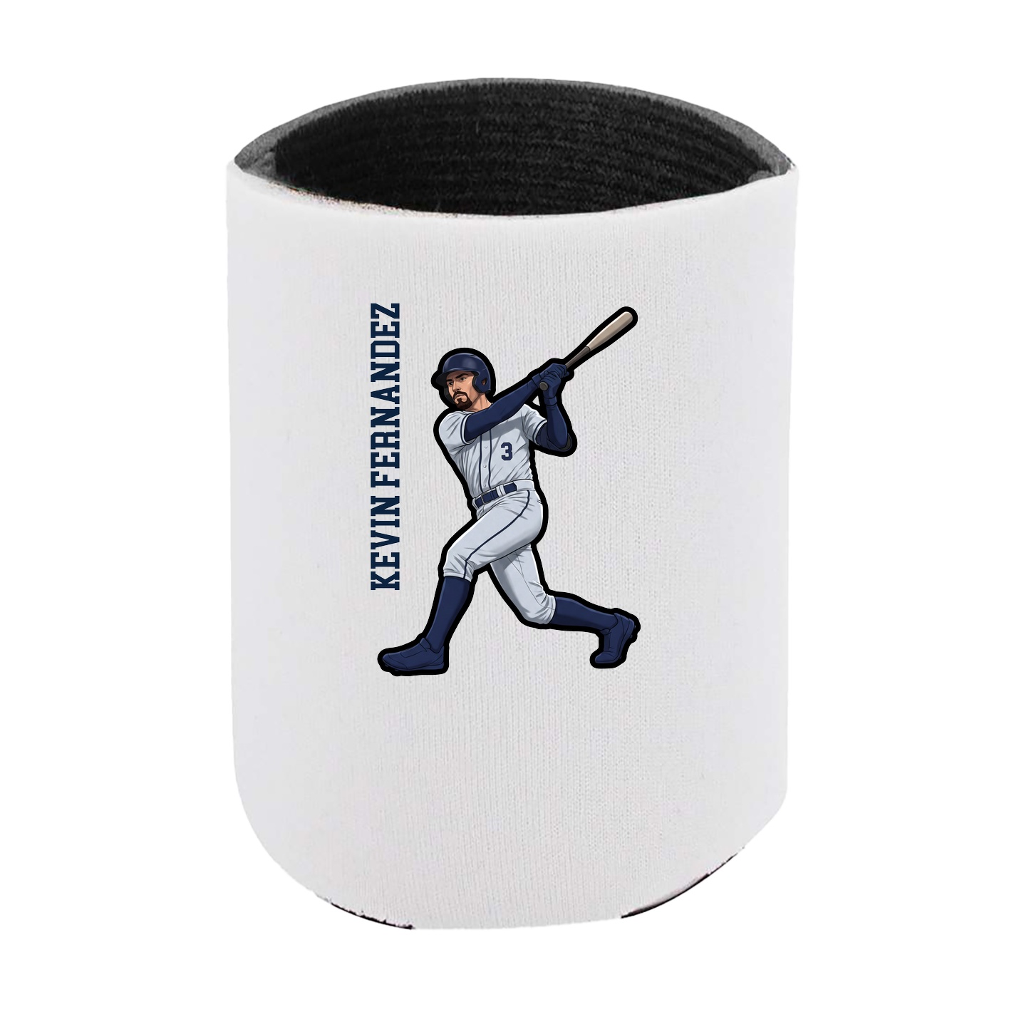 Can Holder — Name Vertical in White