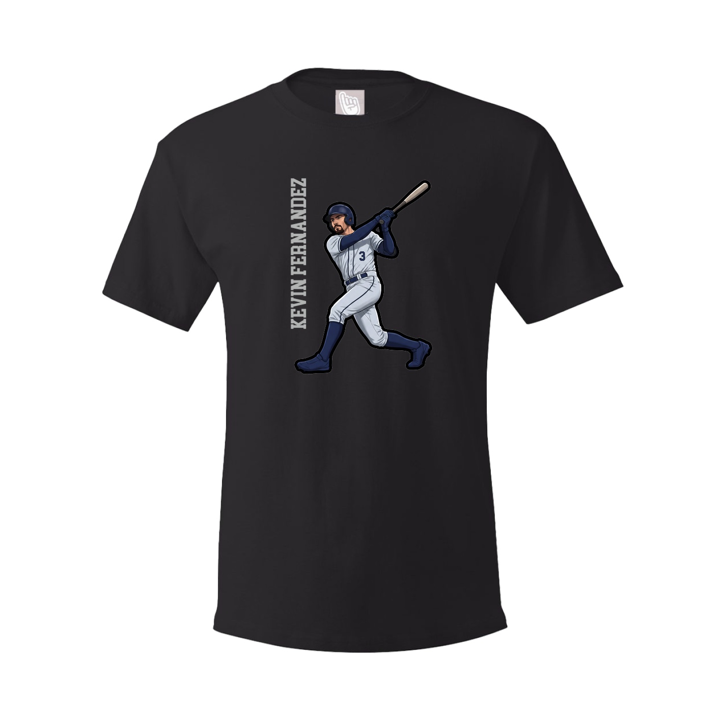 Tee — Name Vertical in Black
