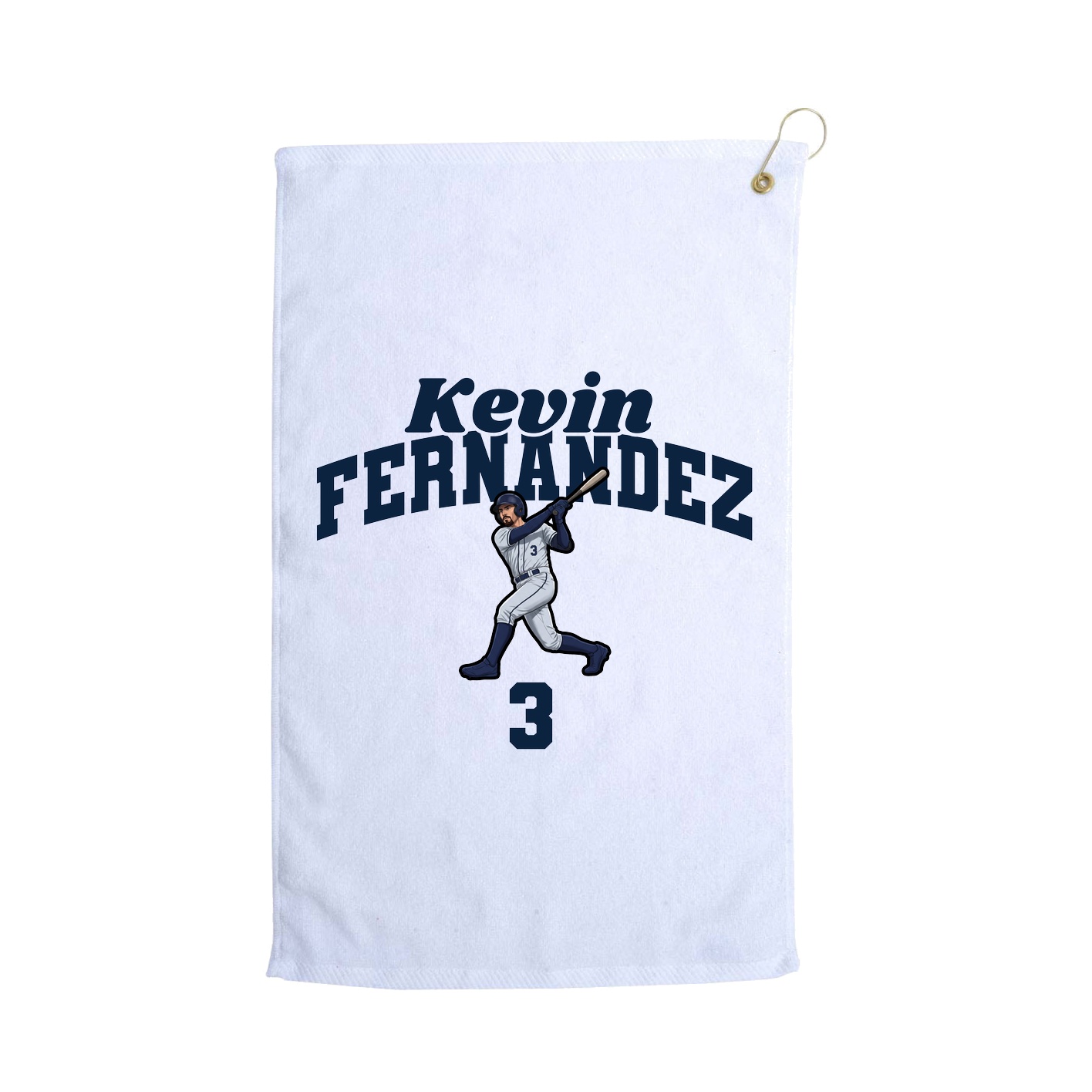 Golf Towel — Signature Arch in White