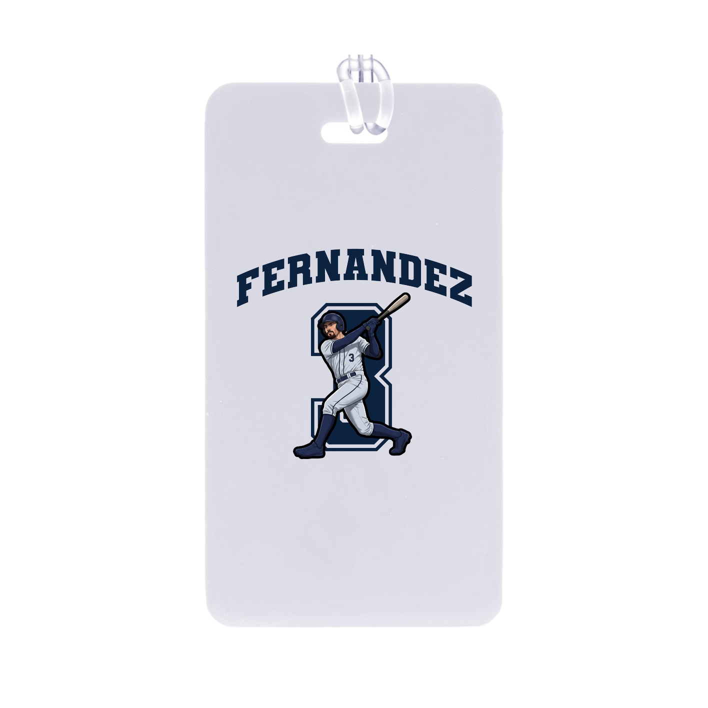 Bag Tag — Number in Classic