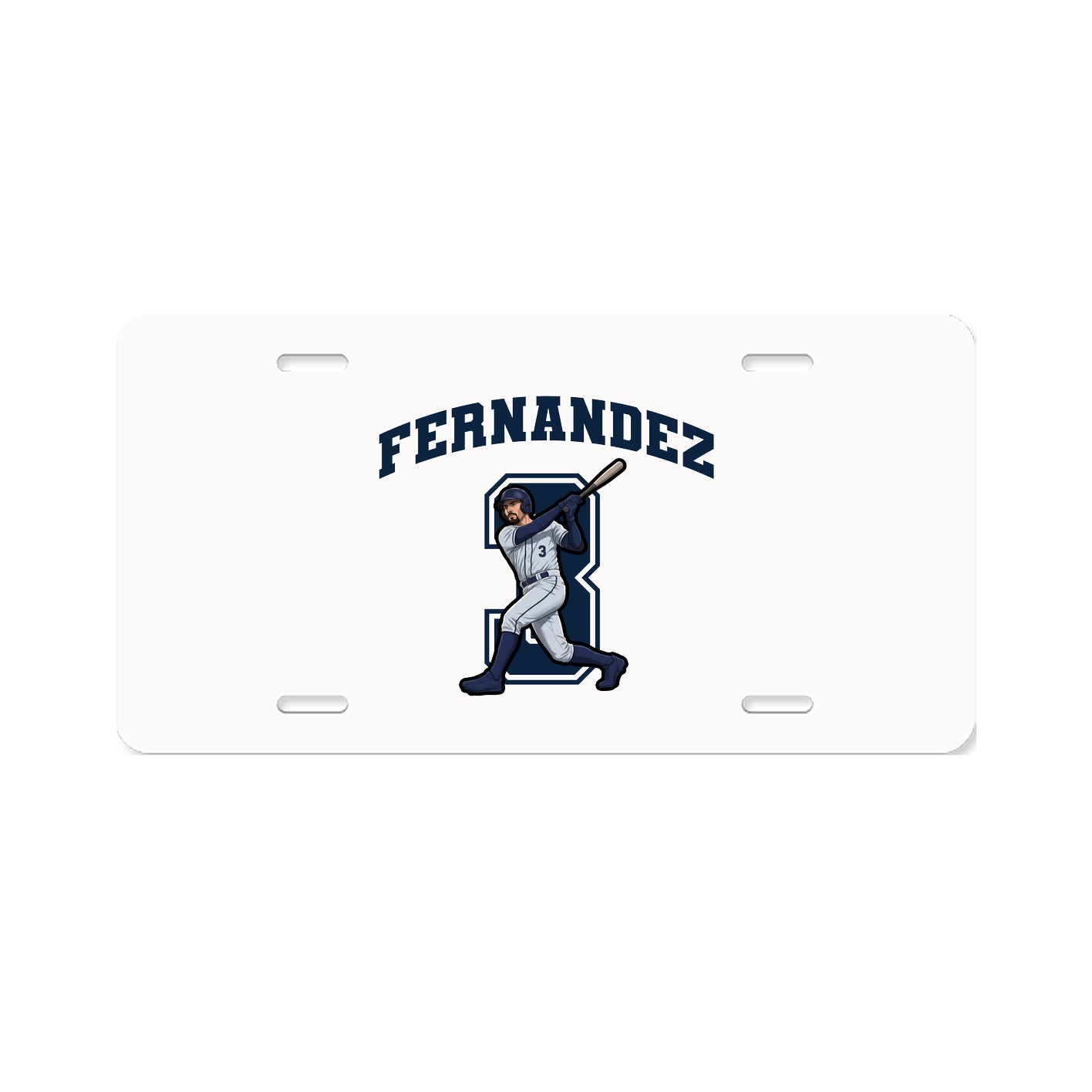 License Plate — Number in Classic