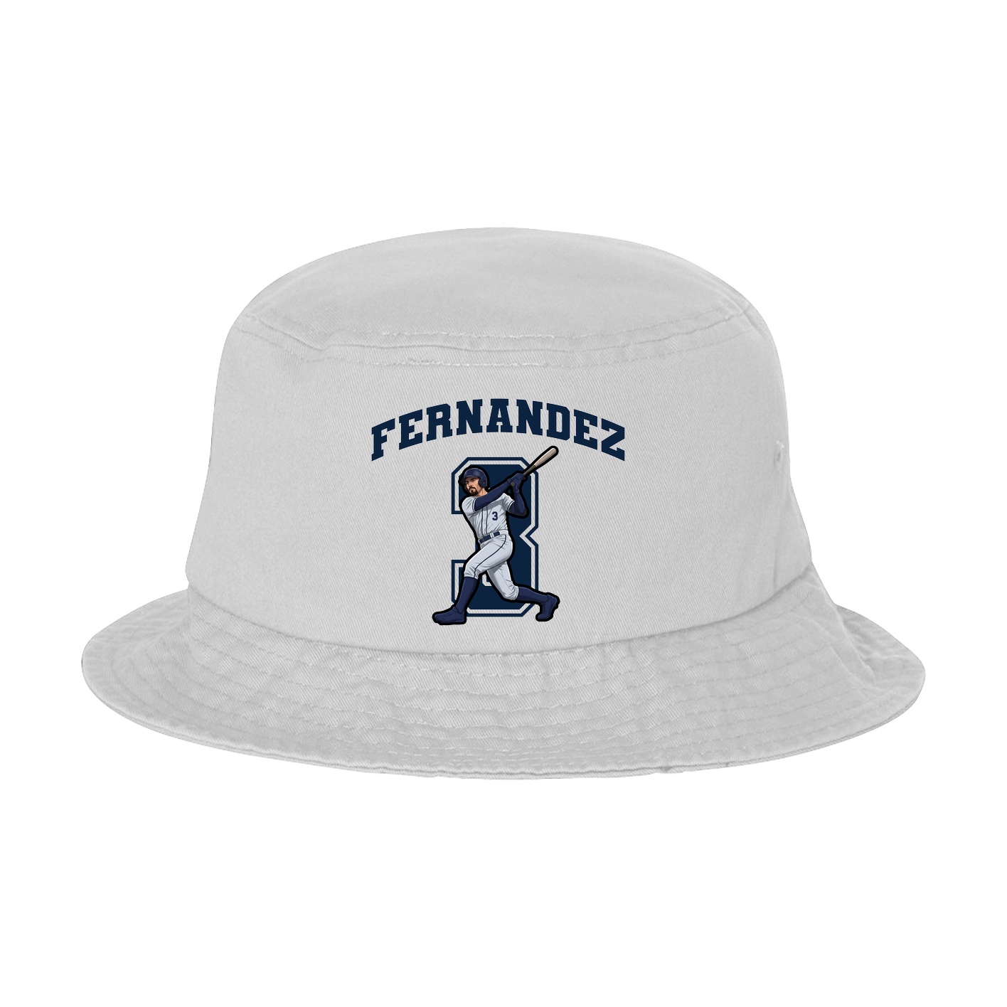 Bucket Cap — Number in White