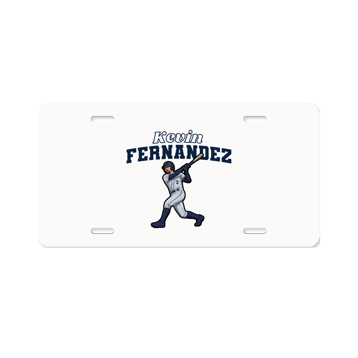 License Plate — Name Arch in Classic