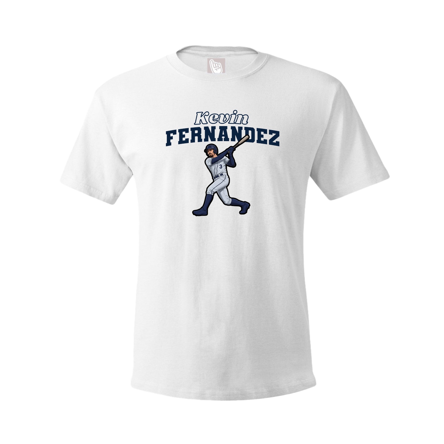 Youth Tee — Name Arch in White