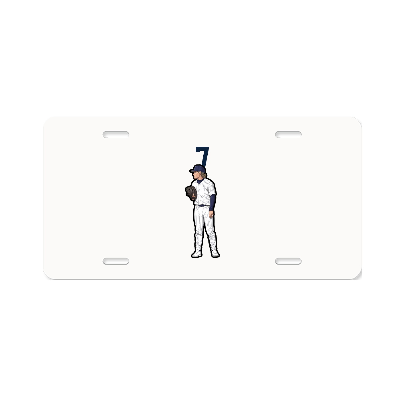 License Plate — Number Top in Classic
