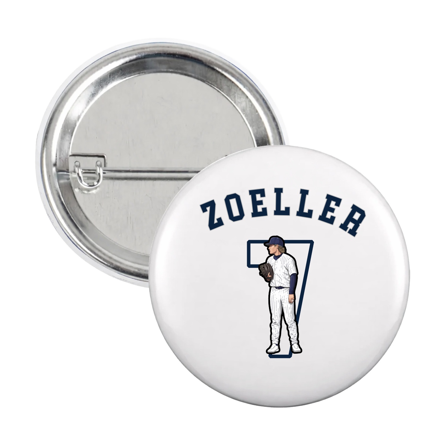 Game Day Button — Shirsey Arch in White