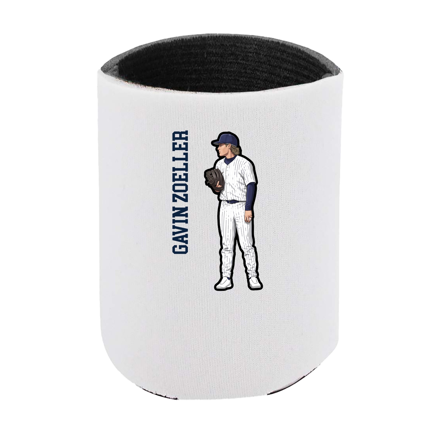 Can Holder — Name Vertical in White