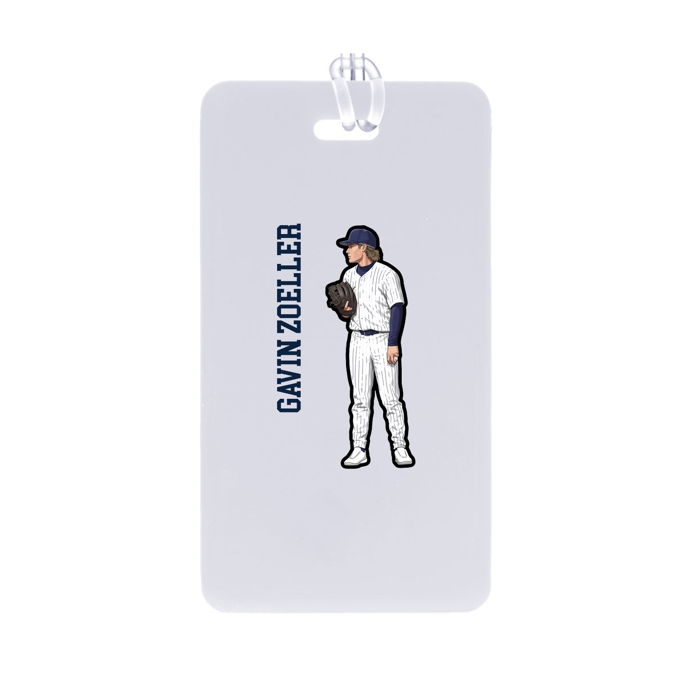 Bag Tag — Name Vertical in Classic