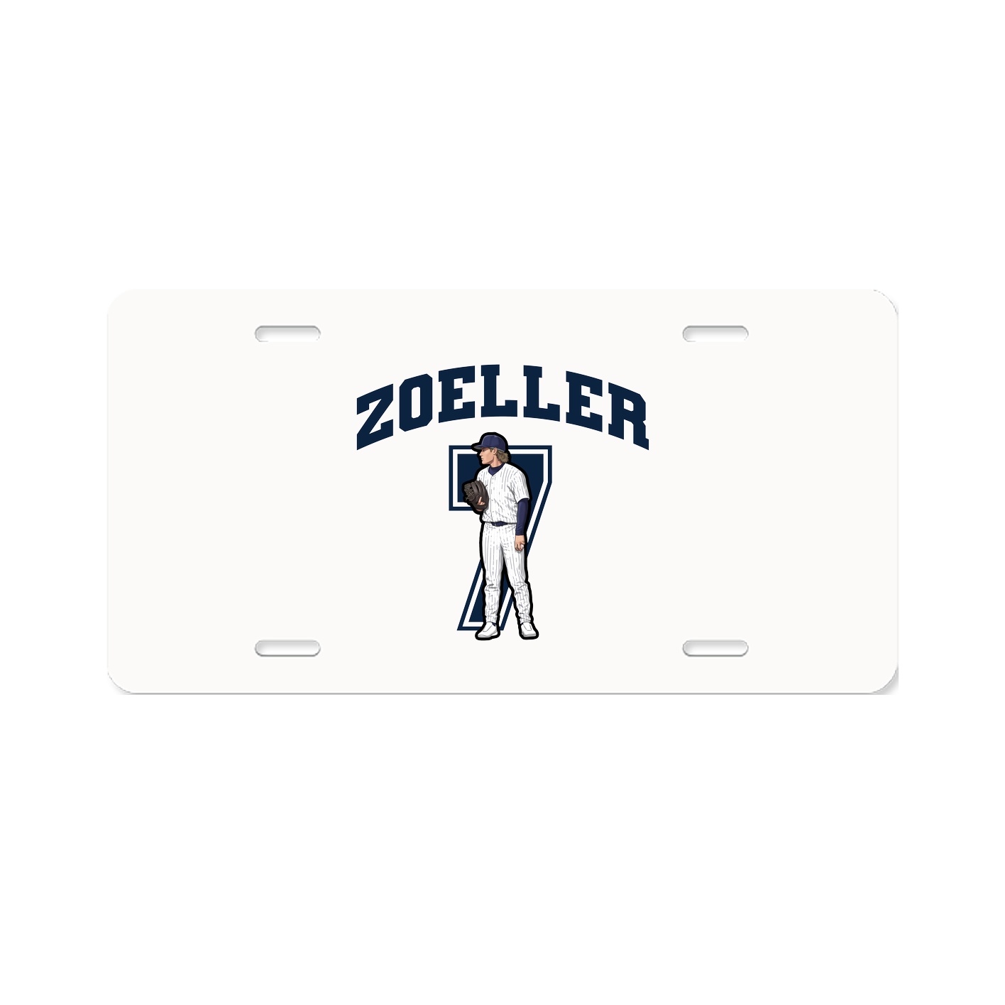License Plate — Number in Classic
