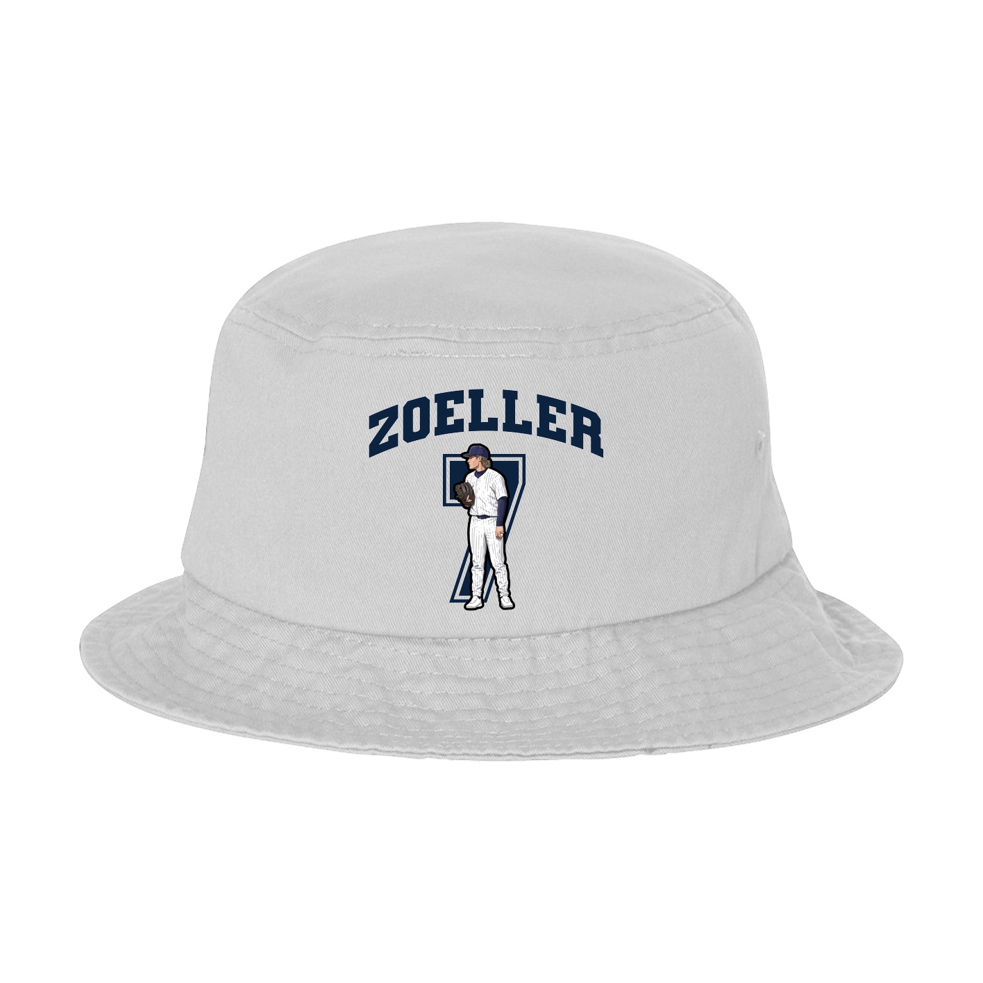 Bucket Cap — Number in White