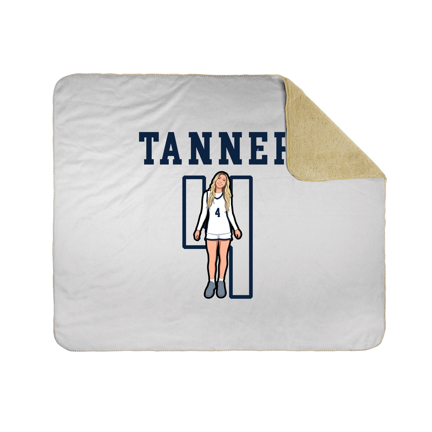 Throw Blanket — Shirsey in White