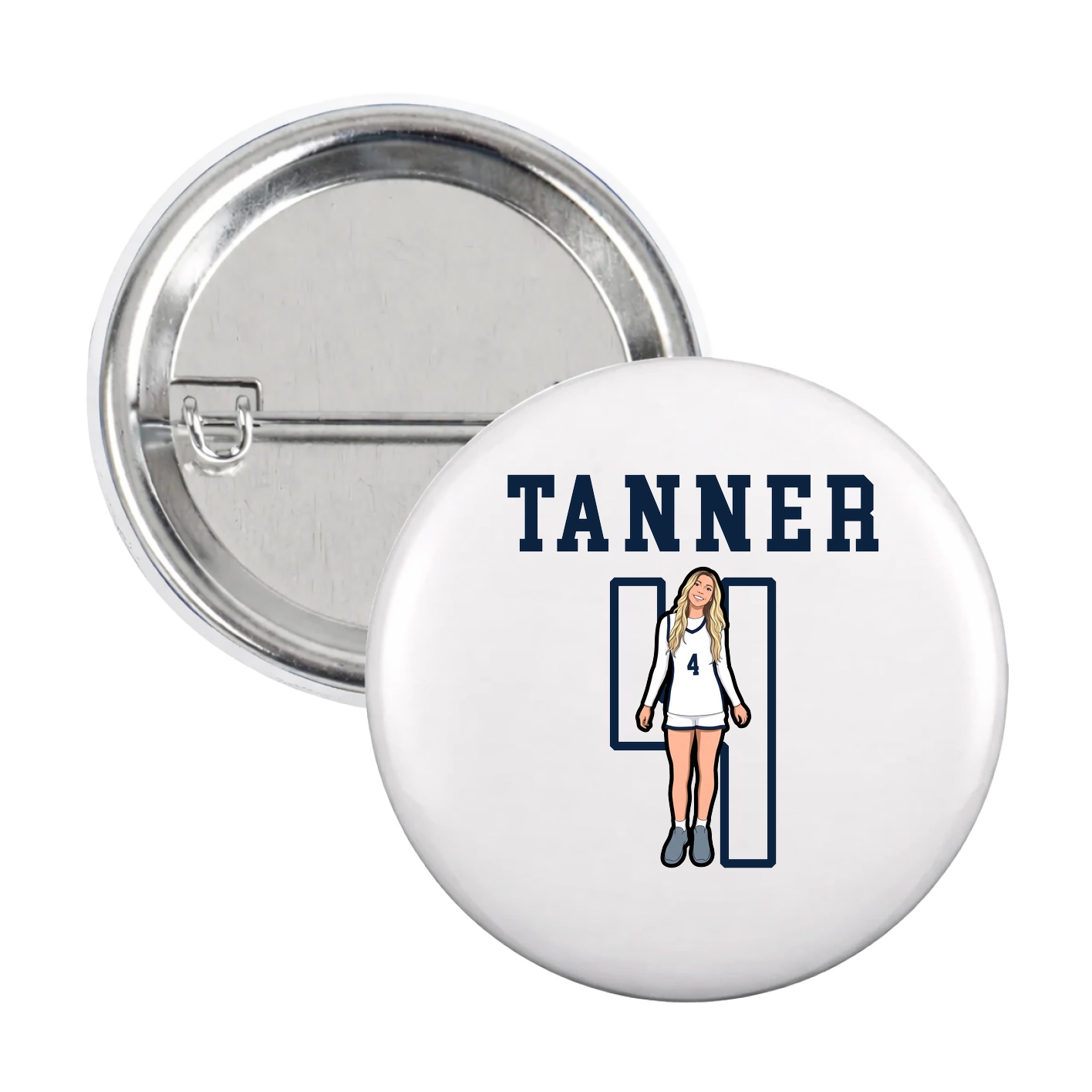 Game Day Button — Shirsey in White