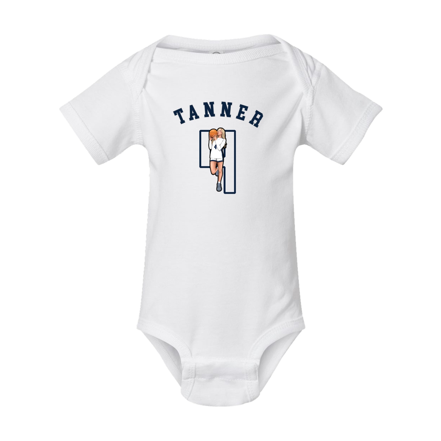 Baby Onesie — Shirsey Arch in White