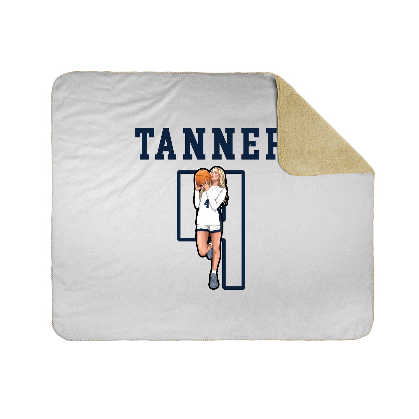 Throw Blanket — Shirsey in White