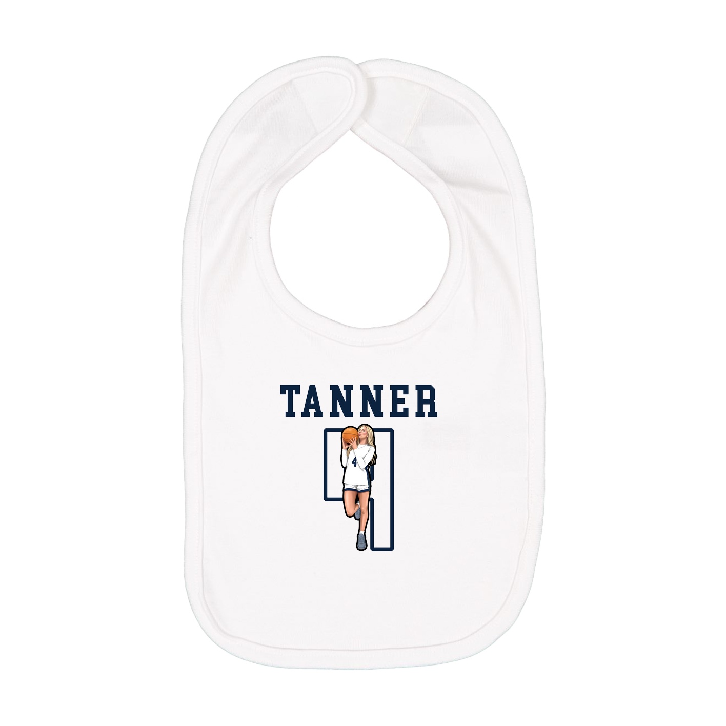 Infant Bib — Shirsey in White