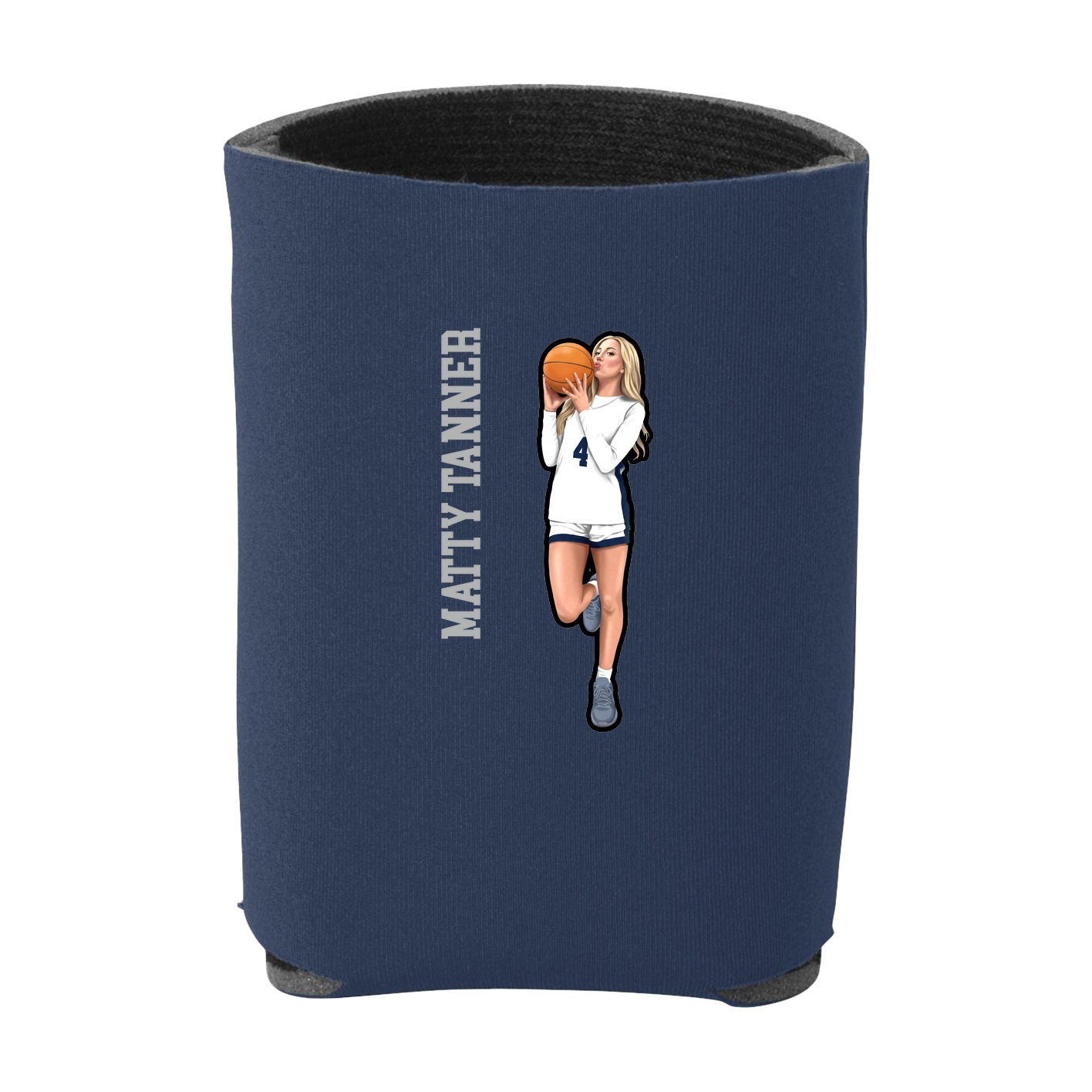 Can Holder — Name Vertical in Navy
