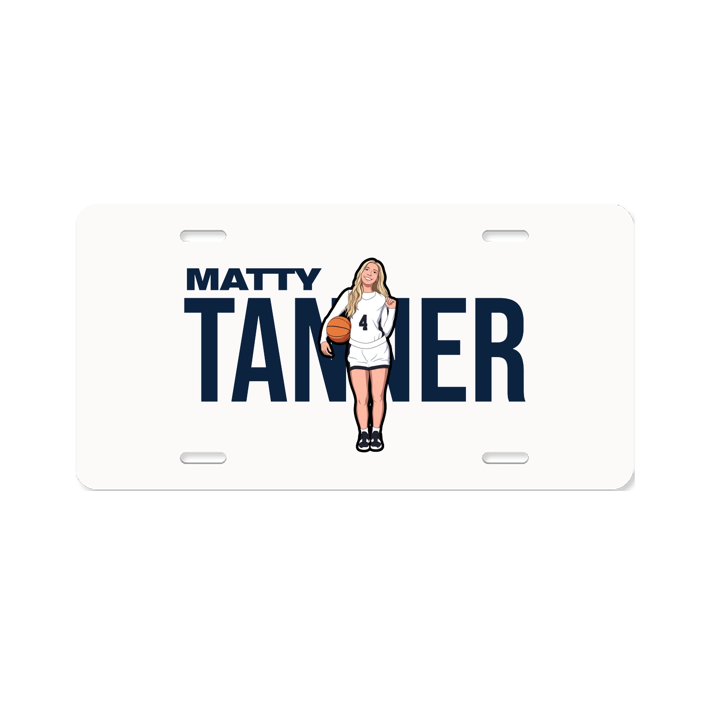 License Plate — Player Name in Classic